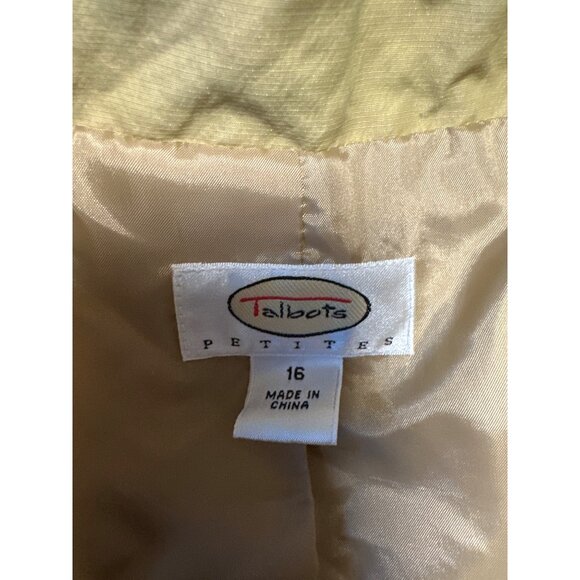Talbots Crinkle Cotton Long Sleeve Full Zip & Snap Jacket Size 16 - Picture 6 of 9